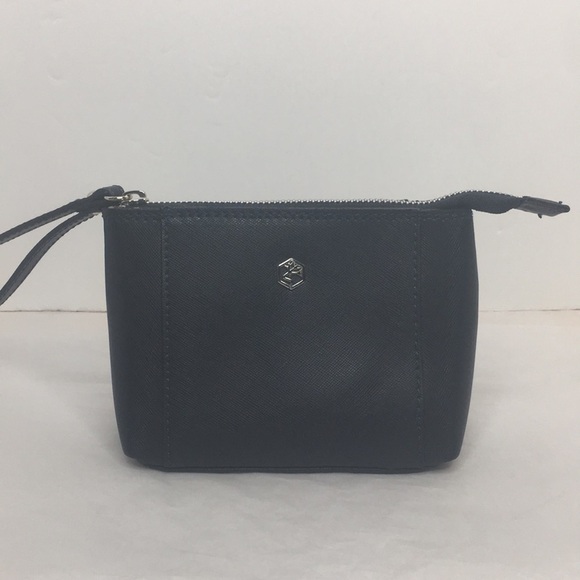 VALENTINA SAFFIANO LEATHER WRISTLET/COSMETICS BAG - Picture 1 of 8